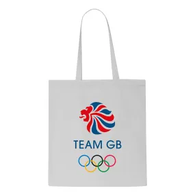 Team GB Olympic Rings Logo Tote Bag - Light Grey