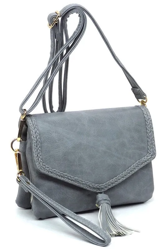 TEEK - Fashion Tassel Flap Envelope Crossbody Bag