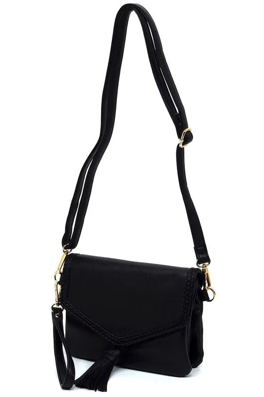 TEEK - Fashion Tassel Flap Envelope Crossbody Bag