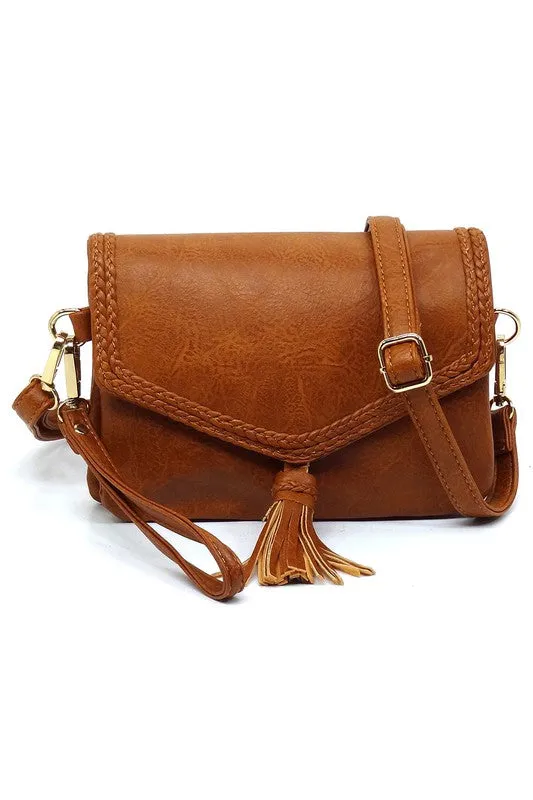 TEEK - Fashion Tassel Flap Envelope Crossbody Bag