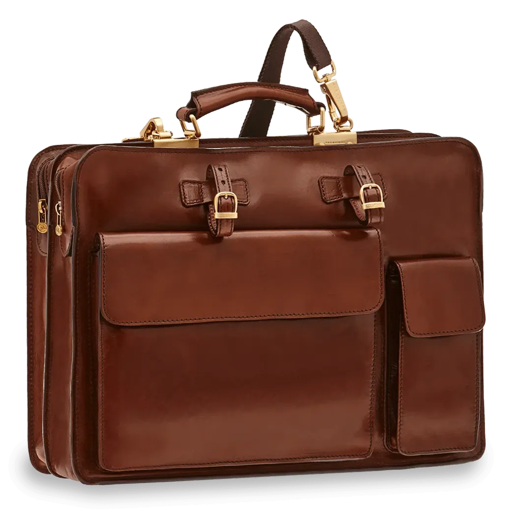 The Bridge - Story Uomo Briefcase in Brown