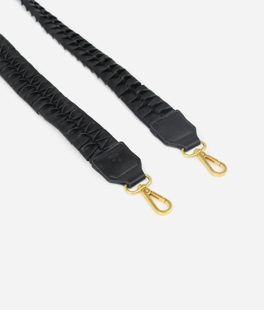 The Fishtail Braid Strap - Black