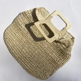 TINA Sand Raffia Bag