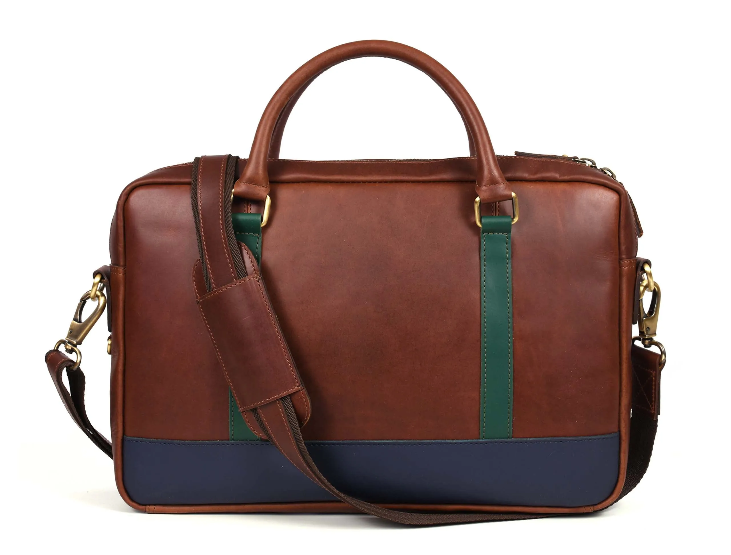 Tolredo Leather Leather Office Bag - Caramel Brown