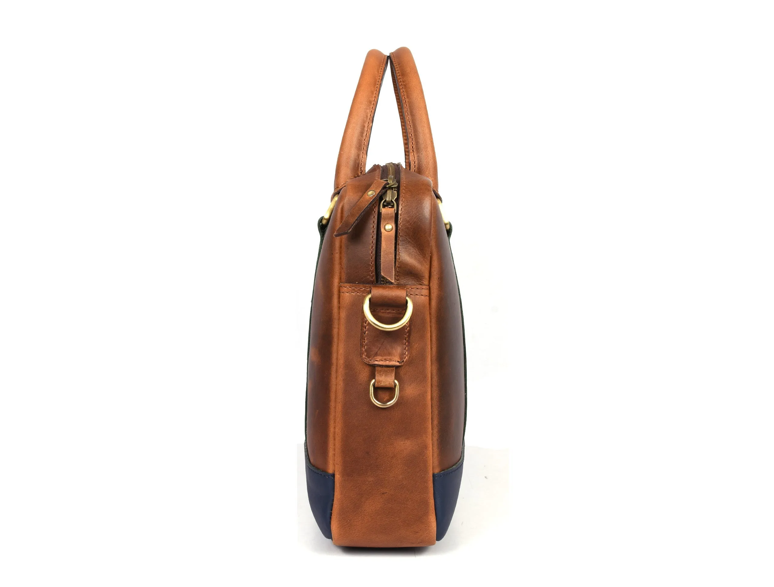 Tolredo Leather Leather Office Bag - Caramel Brown