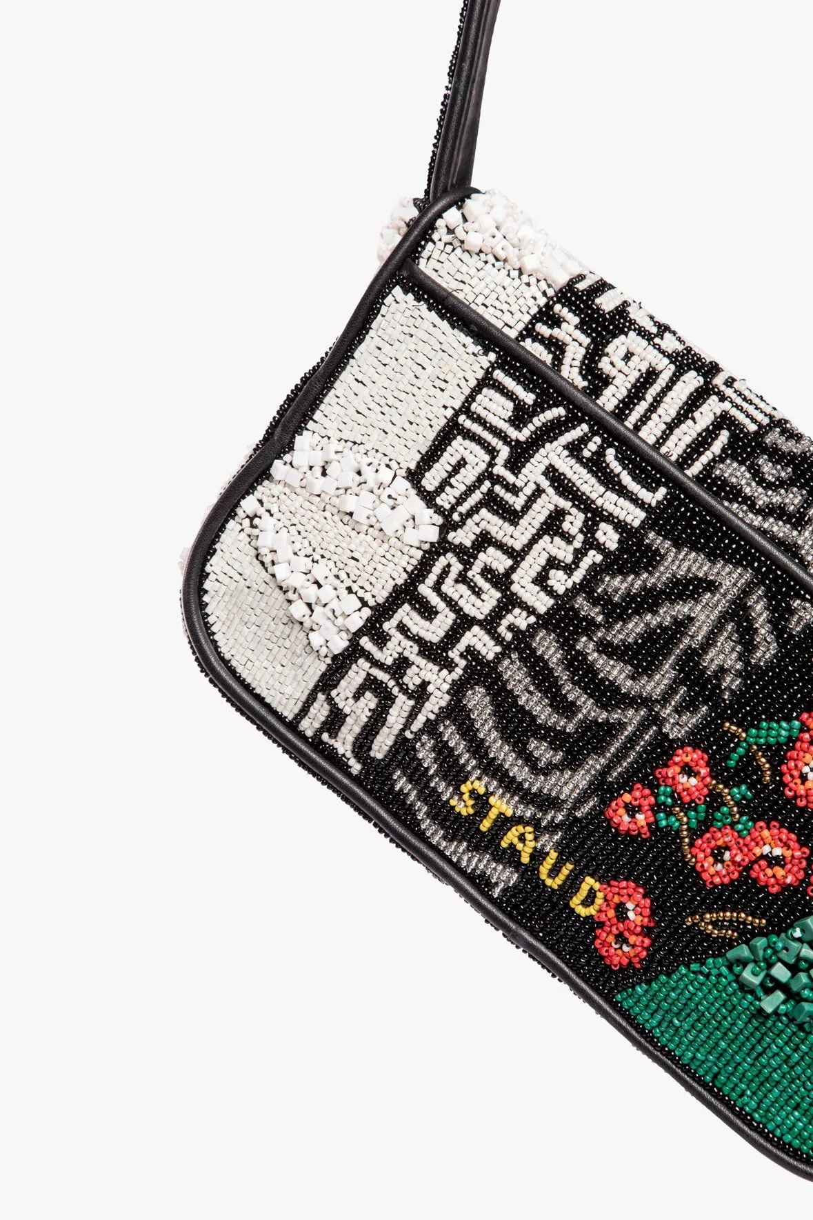 TOMMY BEADED BAG | BLACK PATCHWORK