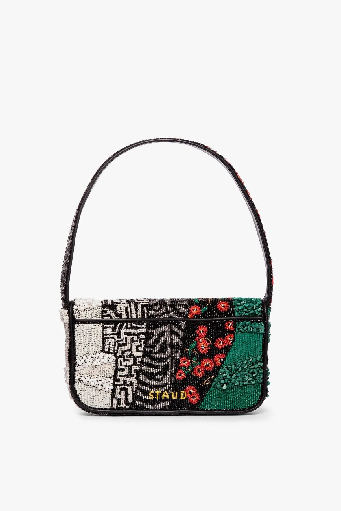 TOMMY BEADED BAG | BLACK PATCHWORK