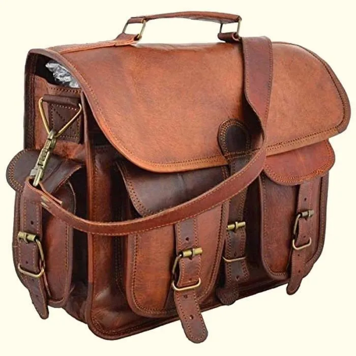 Top Grain Leather Briefcase Bag