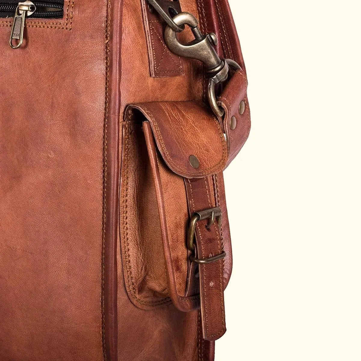 Top Grain Leather Briefcase Bag