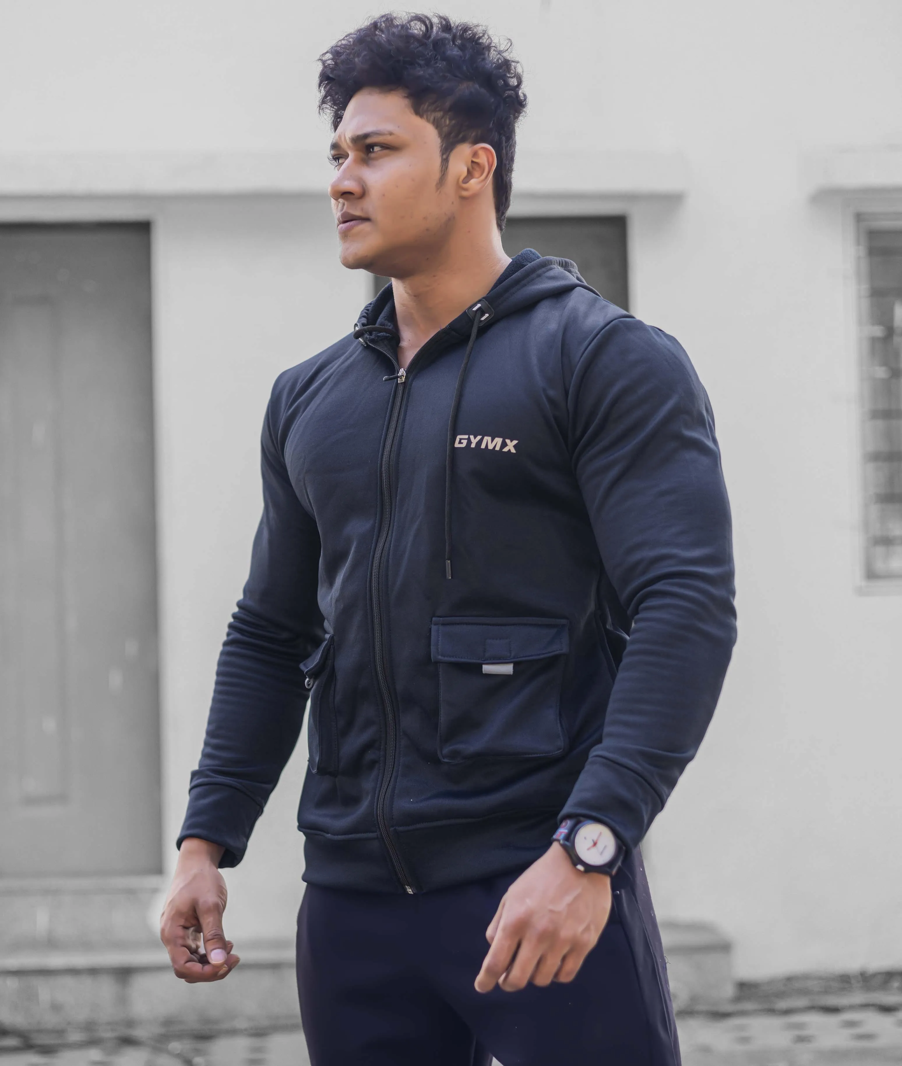 Ultimate Cargo Hoodie: Norway blue (4 Pockets)- Sale