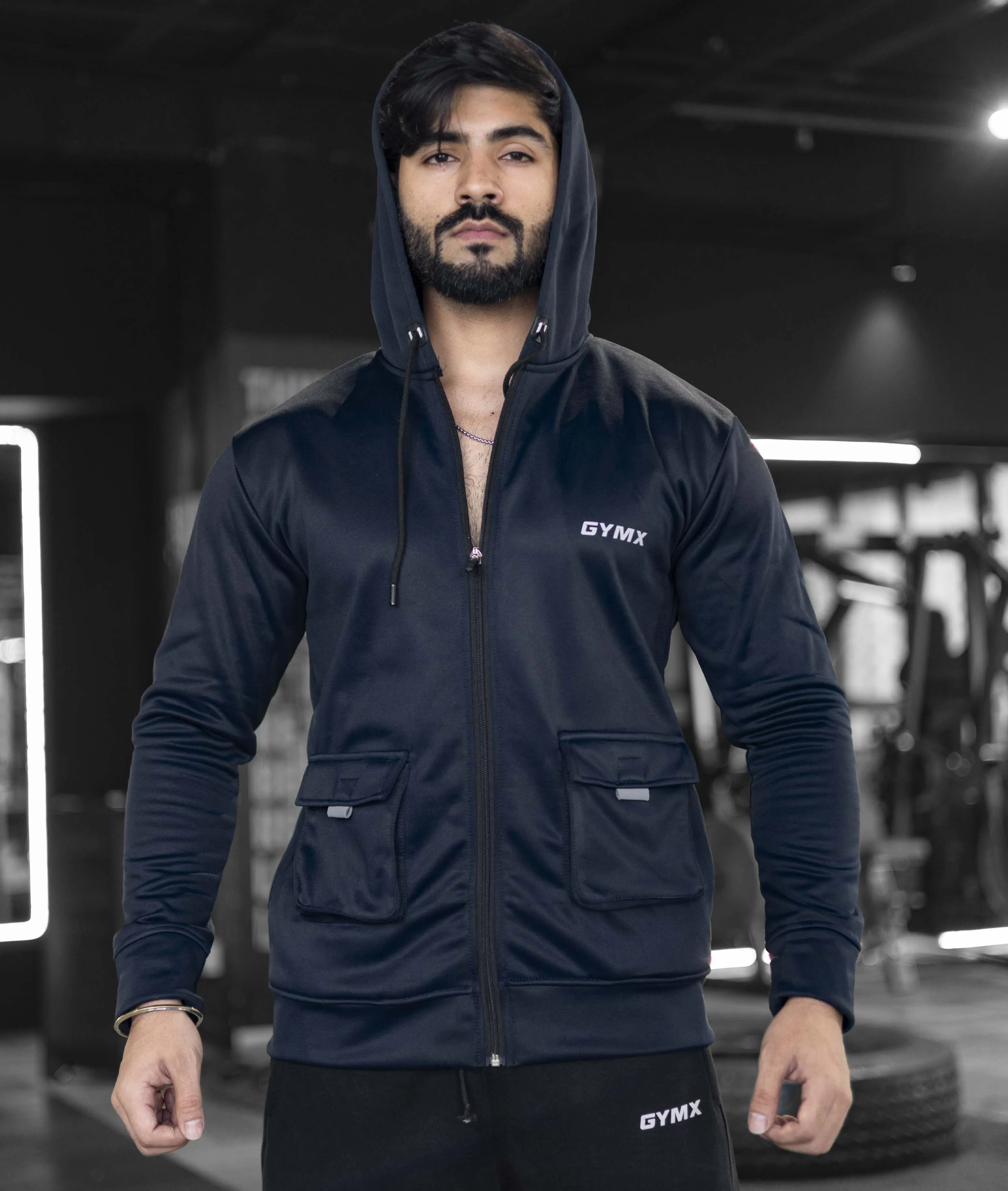 Ultimate Cargo Hoodie: Norway blue (4 Pockets)- Sale