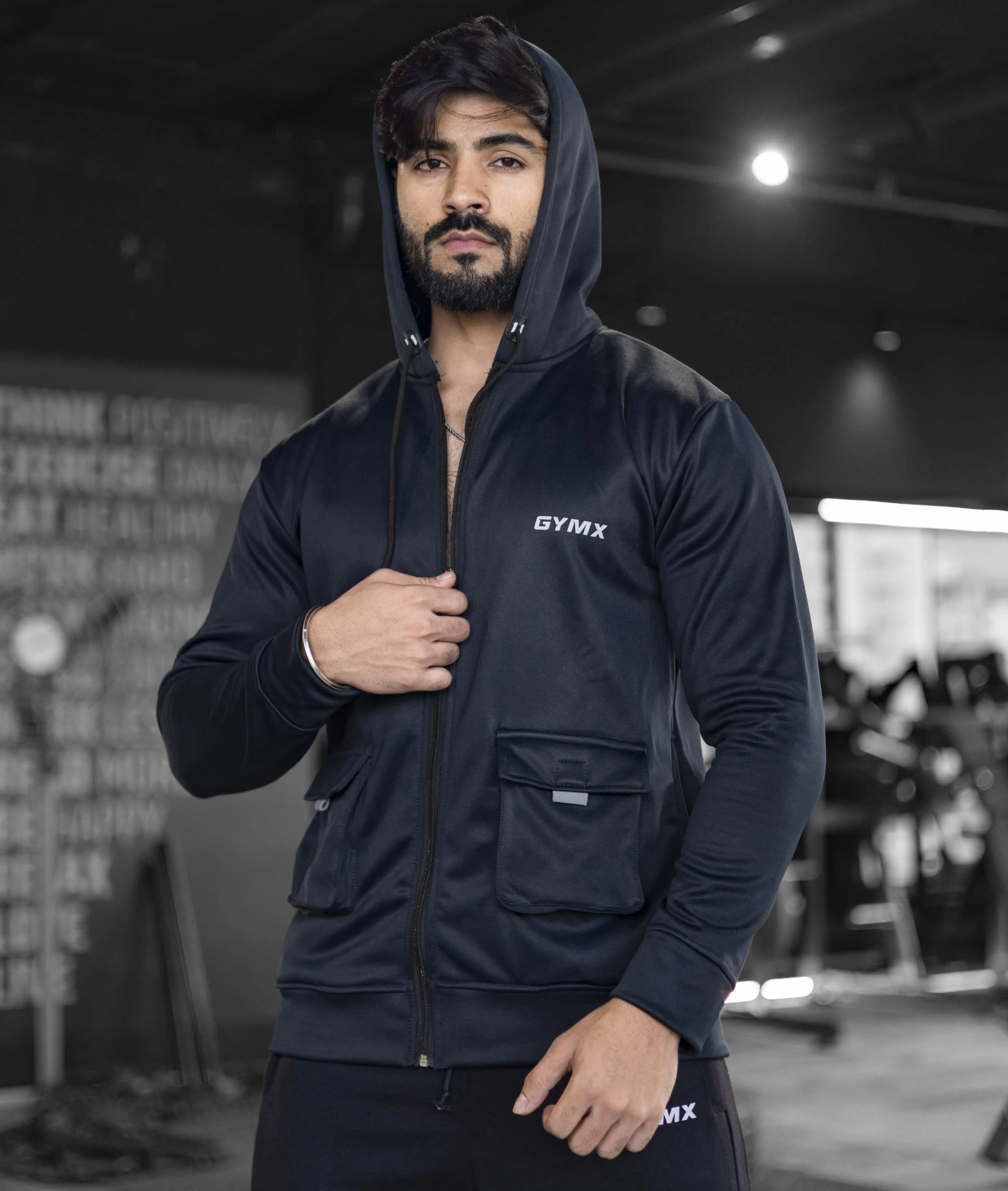 Ultimate Cargo Hoodie: Norway blue (4 Pockets)- Sale