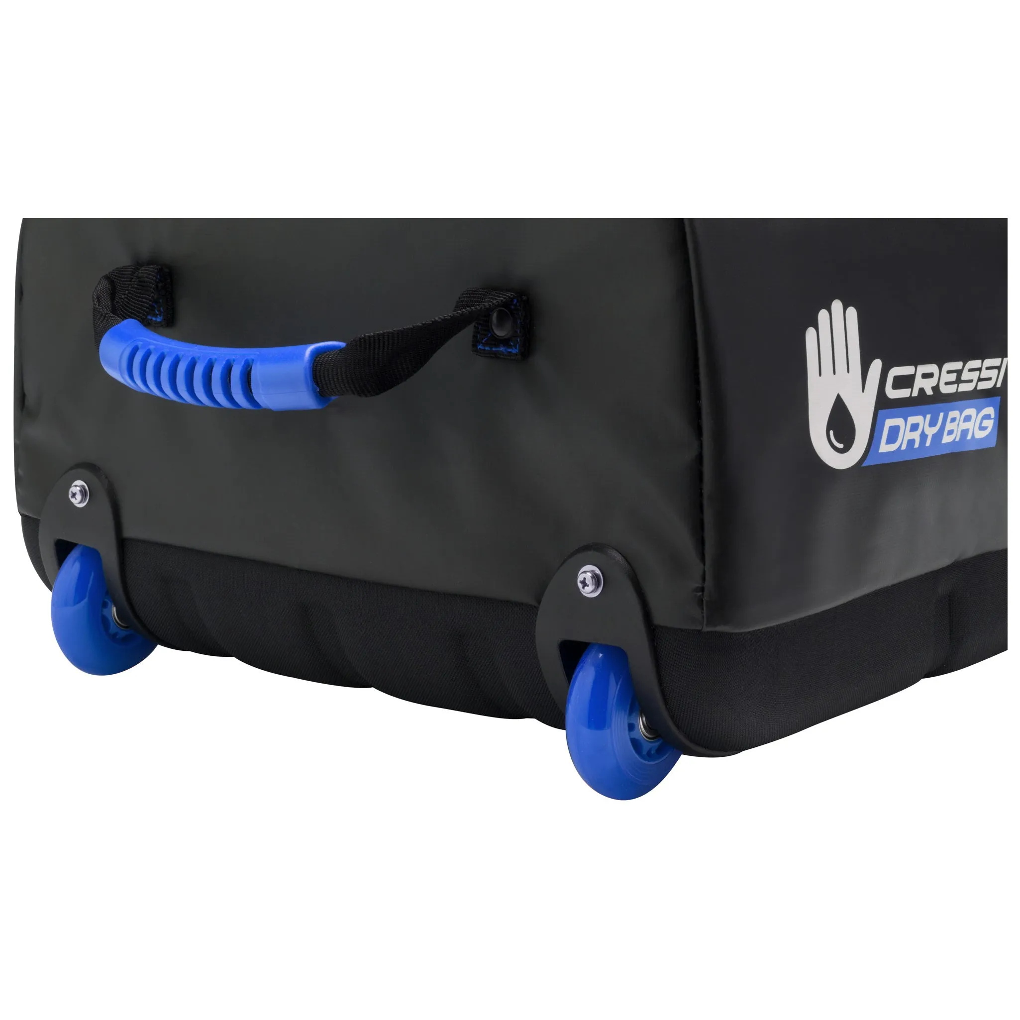 Used Cressi Tuna Dry Wheeled Bag - Black/Blue