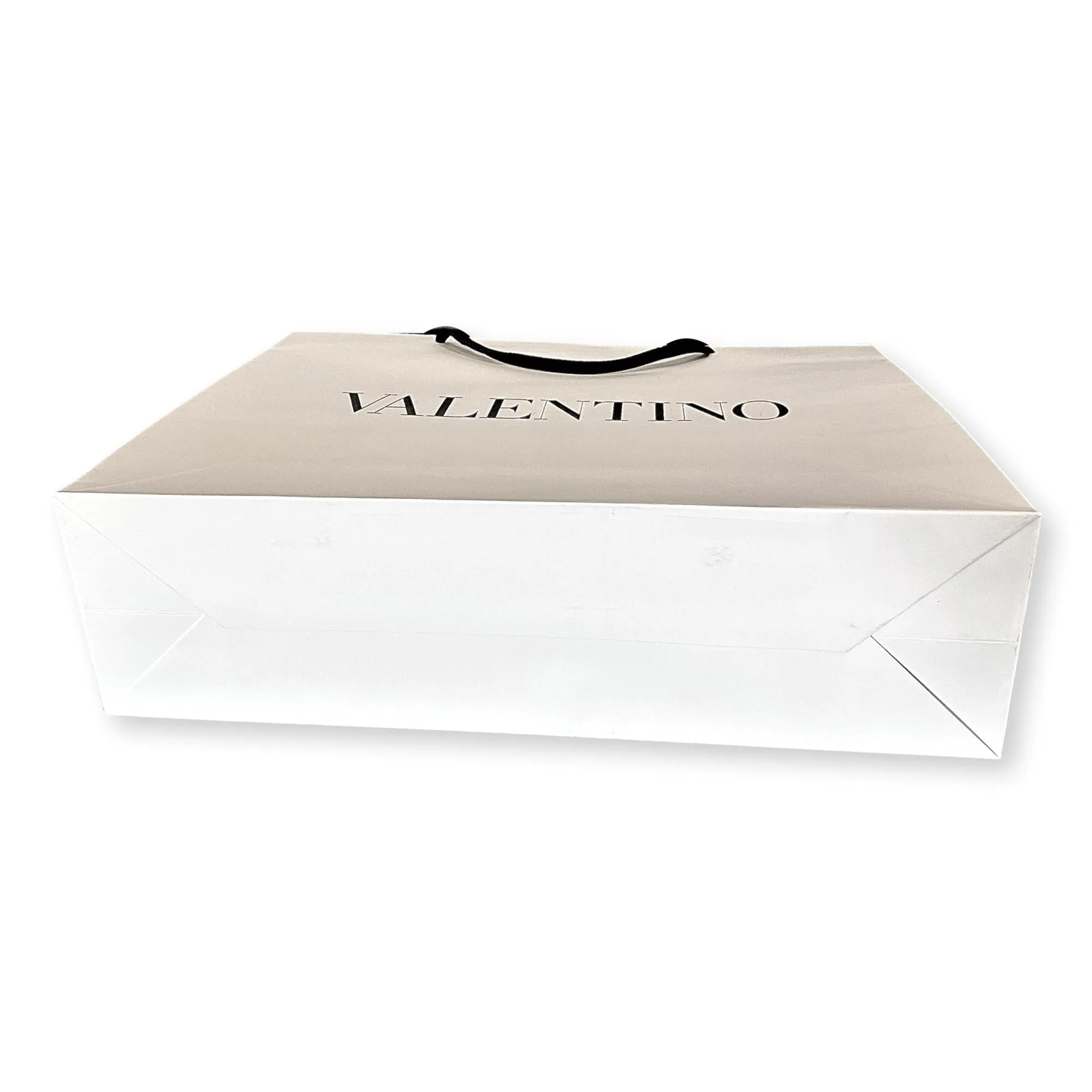 Valentino Garavani Shopping Gift Bag Designer Packaging White Medium