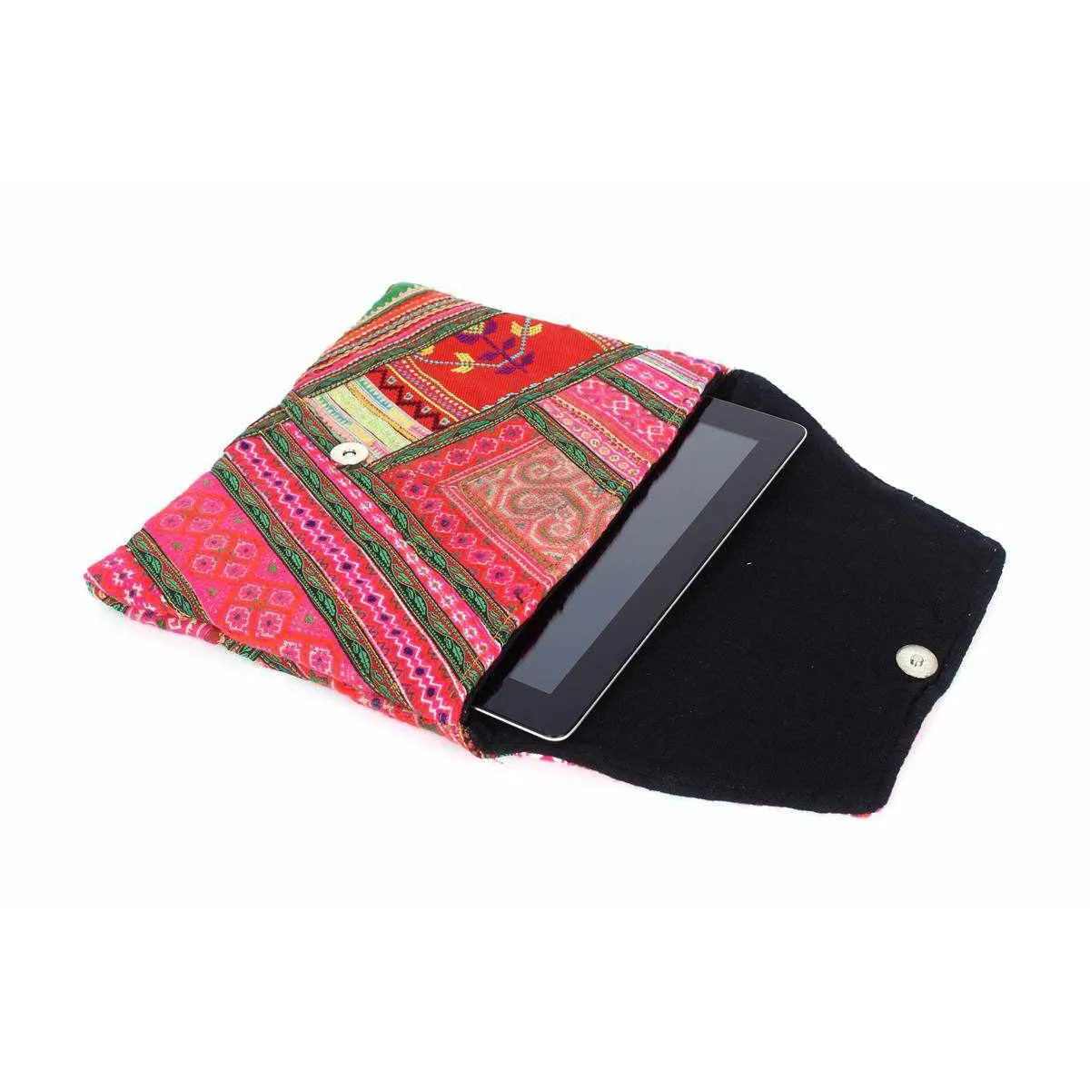 Vintage Upcycled Patchwork Clutch Bag | iPad Bag - Thailand