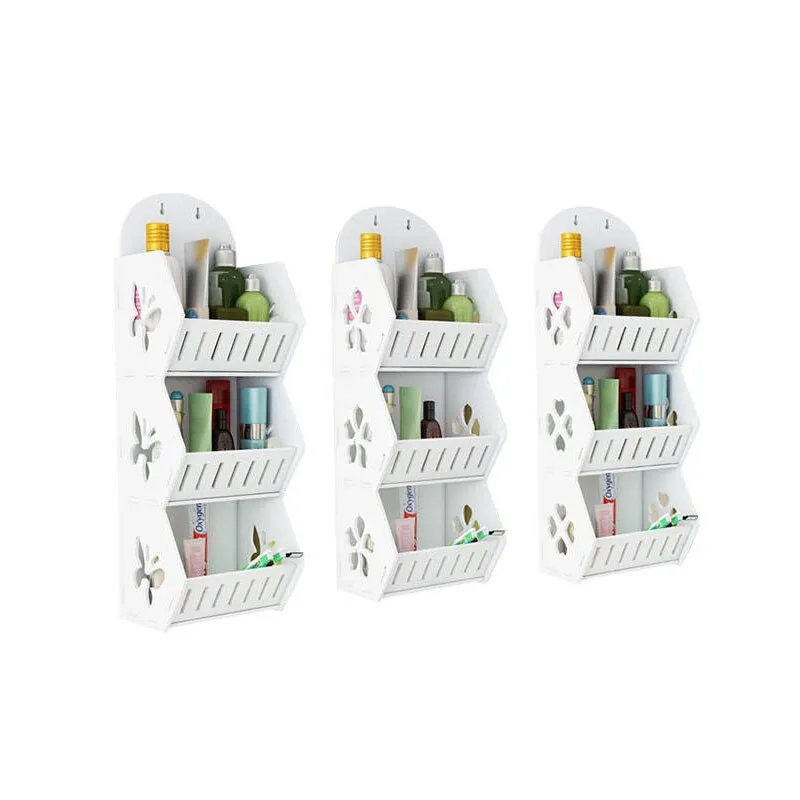 Wall Mounted No-Drill Shelf Storage Organizer