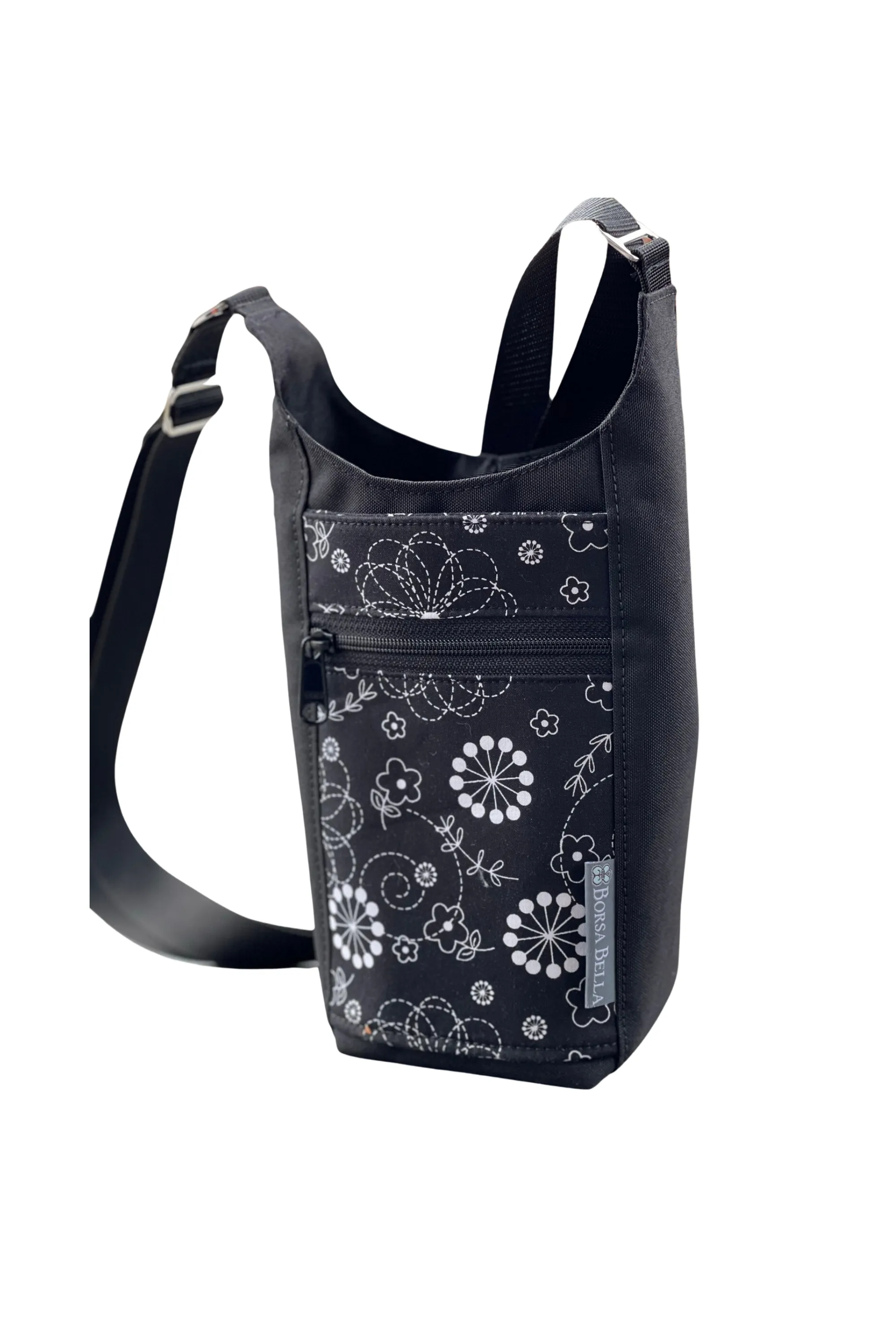 Water Bottle Crossbody Bag - Day Drinker - Groovy Garden Pocket