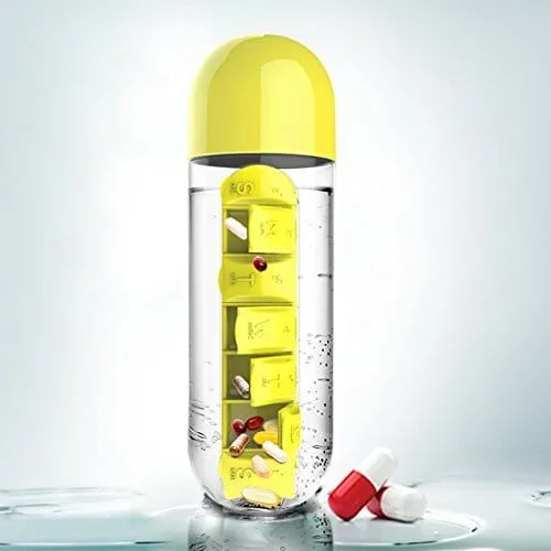 Water Bottle Pill Box Organizer