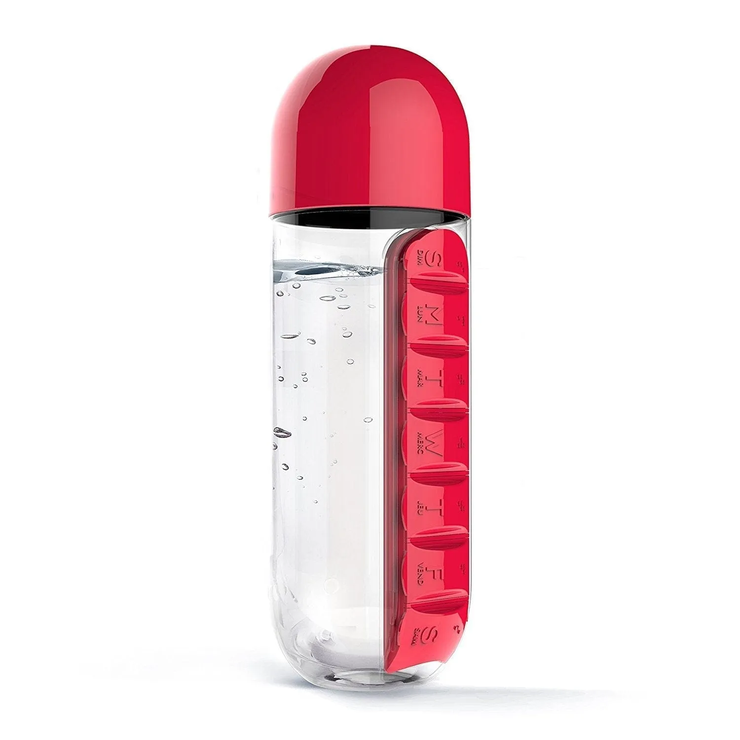 Water Bottle Pill Box Organizer