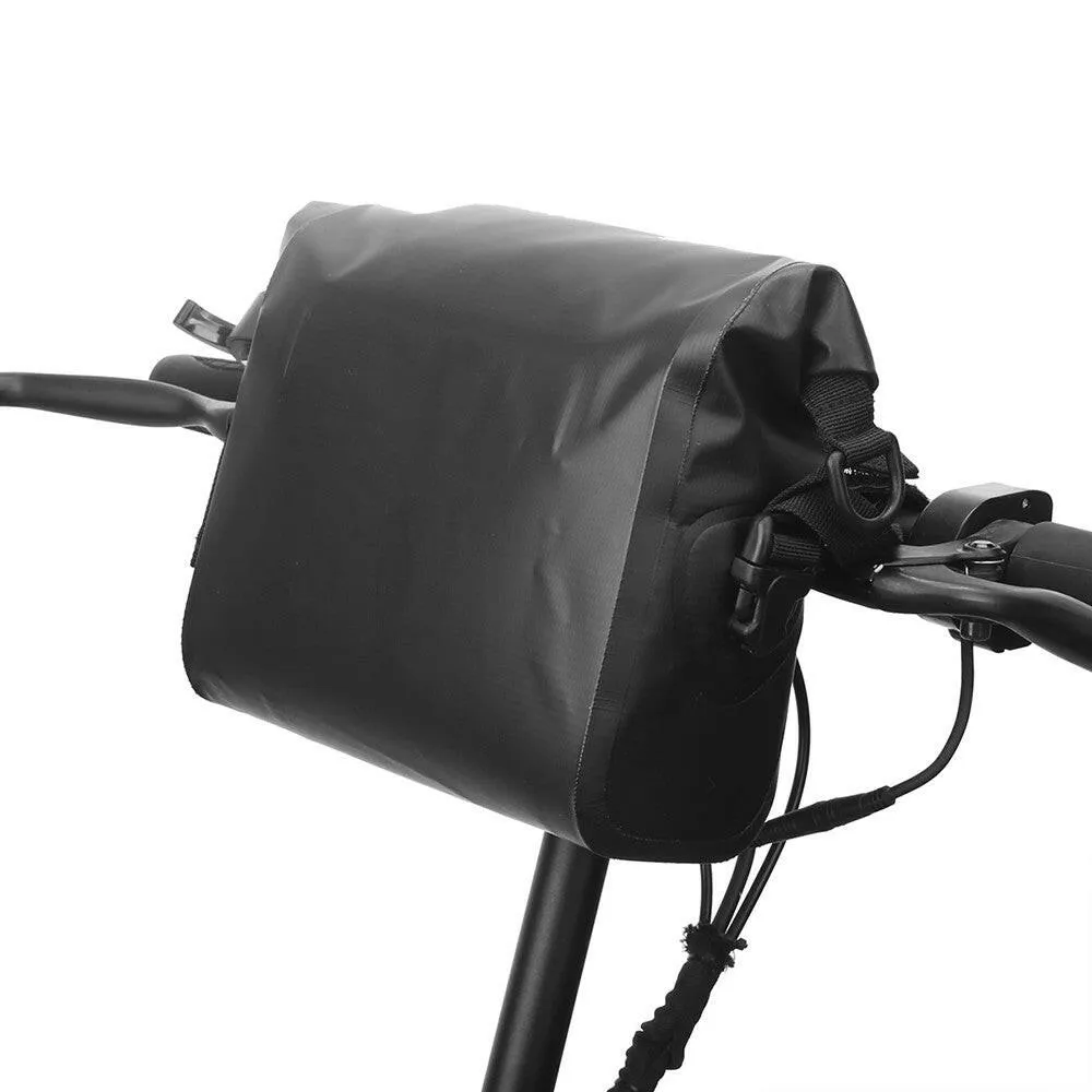 Waterproof Bicycle Handlebar Bag Roll-top Cycling Handlebar Bag Pannier for Mountain Bikes Electric Bike Scooter