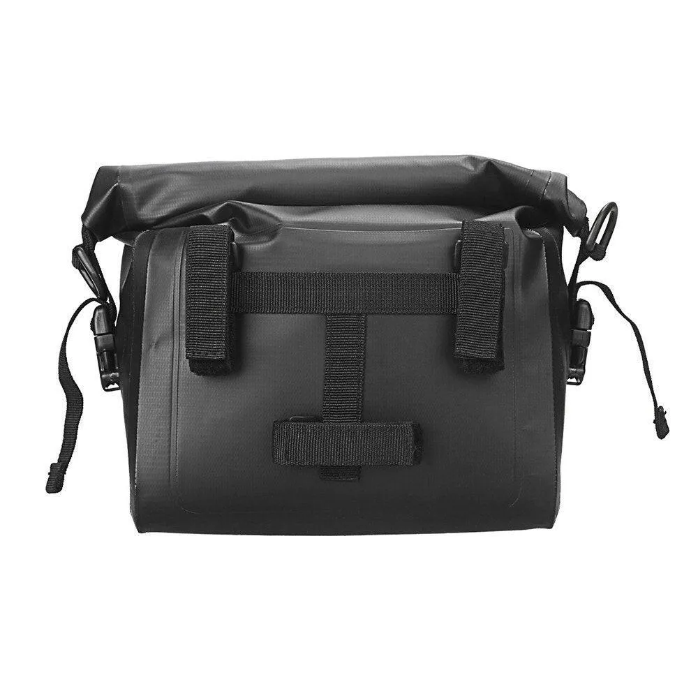 Waterproof Bicycle Handlebar Bag Roll-top Cycling Handlebar Bag Pannier for Mountain Bikes Electric Bike Scooter