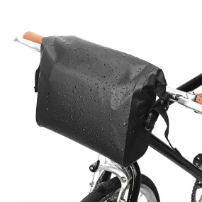 Waterproof Bicycle Handlebar Bag Roll-top Cycling Handlebar Bag Pannier for Mountain Bikes Electric Bike Scooter