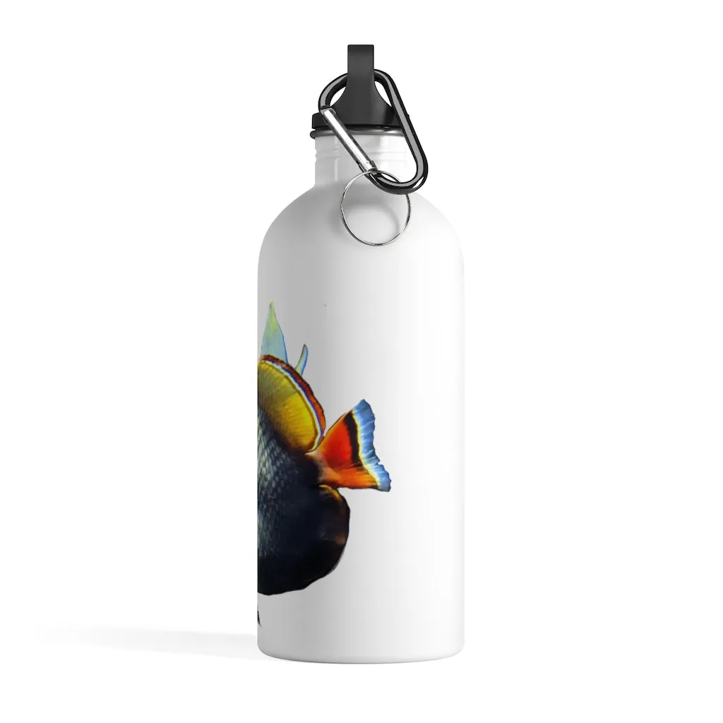 White Black Fish Stainless Steel Water Bottle