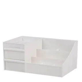 White Makeup Organizer with Drawers