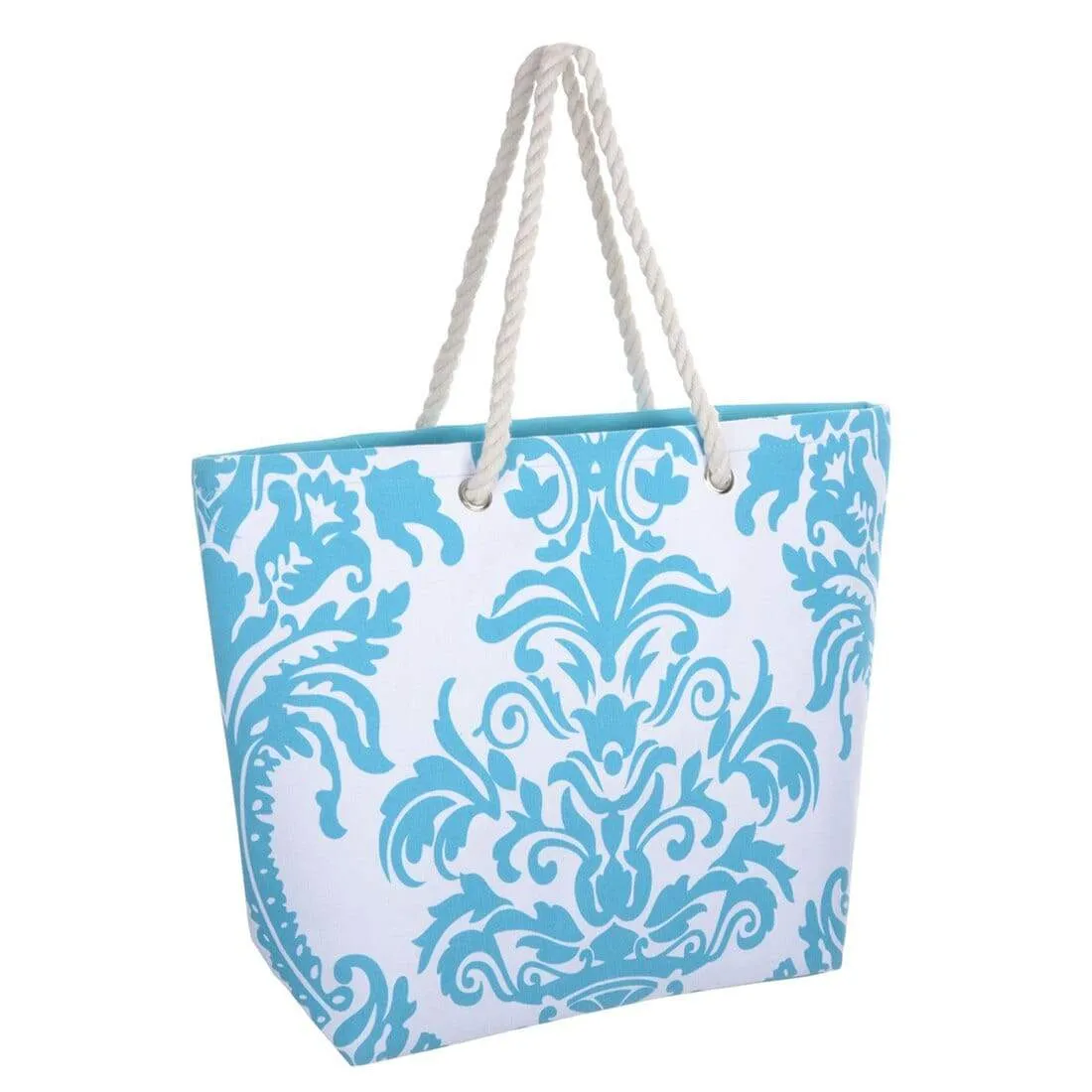 Womens Floral Canvas Beach Shoulder Bag Shopping Tote (Slight Seconds)