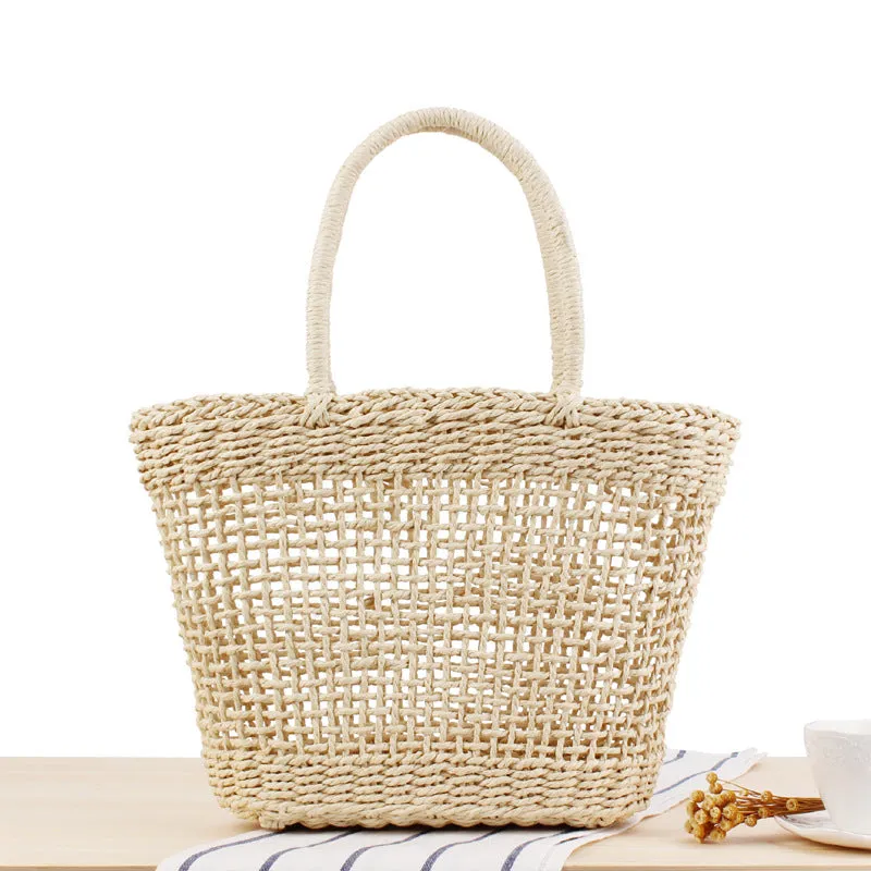 Woven Handbag | Hollow Straw Bag