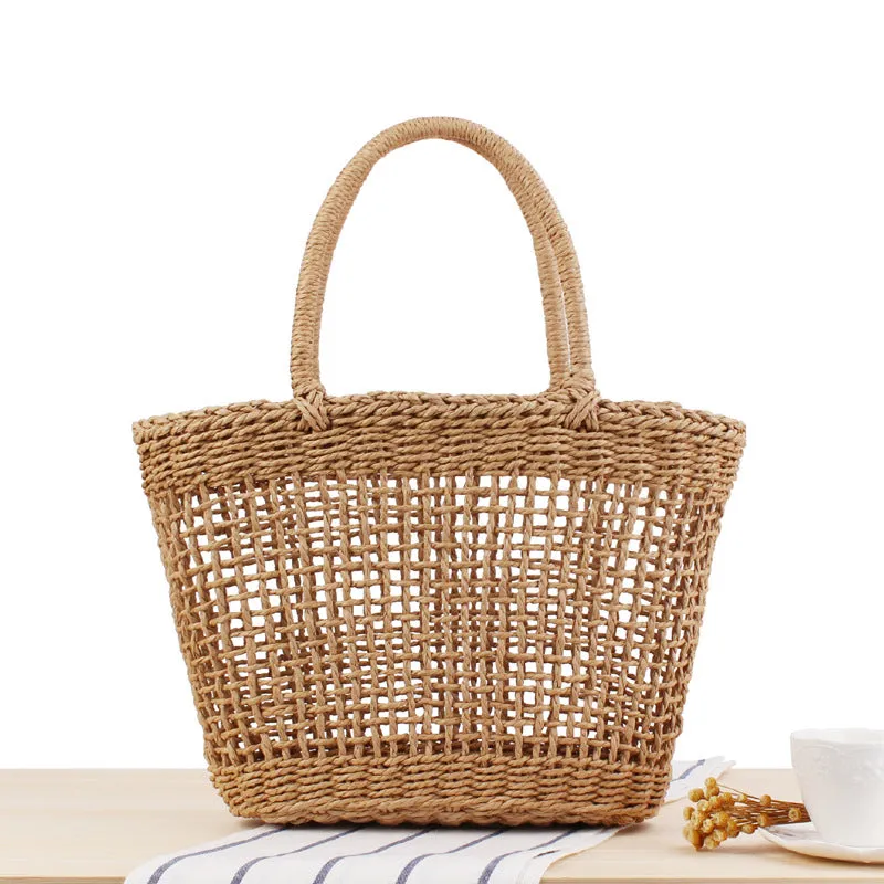 Woven Handbag | Hollow Straw Bag