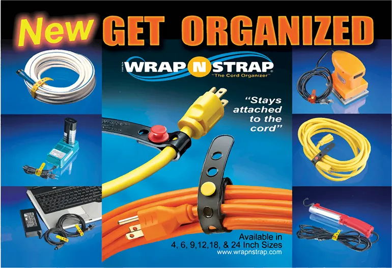 Wrap N Strap 906B 6” Instrument Cord Organizer Straps,  2 -Sets of Six