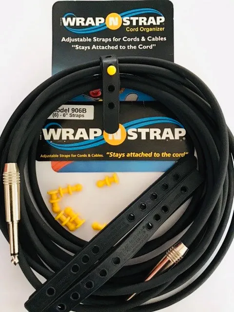 Wrap N Strap 906B 6” Instrument Cord Organizer Straps,  2 -Sets of Six