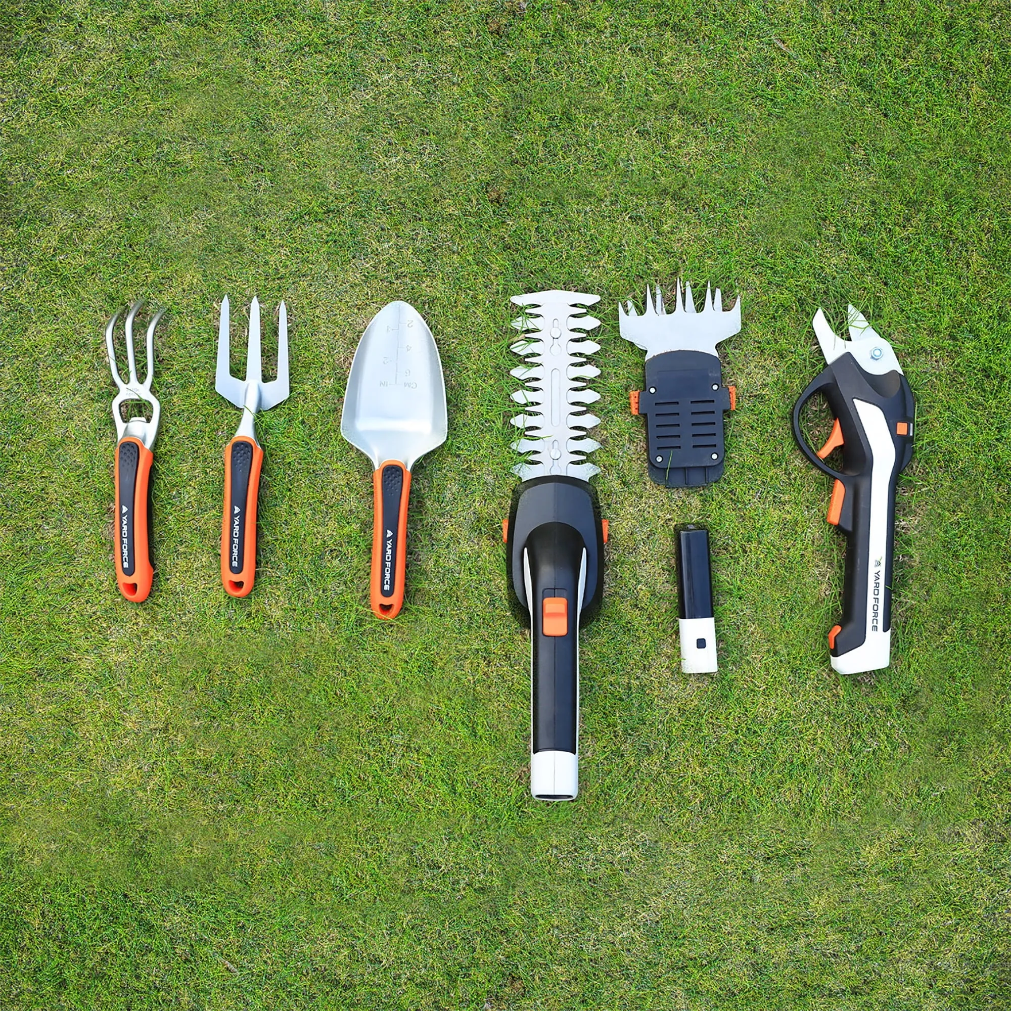 Yard Force Vita 4v Multi-Tool Gardening Kit with Portable Toolbox & Li-Ion USB Battery New