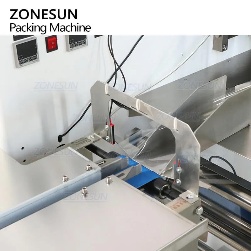 ZONESUN ZS-ZB350X Automatic Servo Motor Toilet Soap Cookie Candy Horizontal Pillow Flow Packing Machine