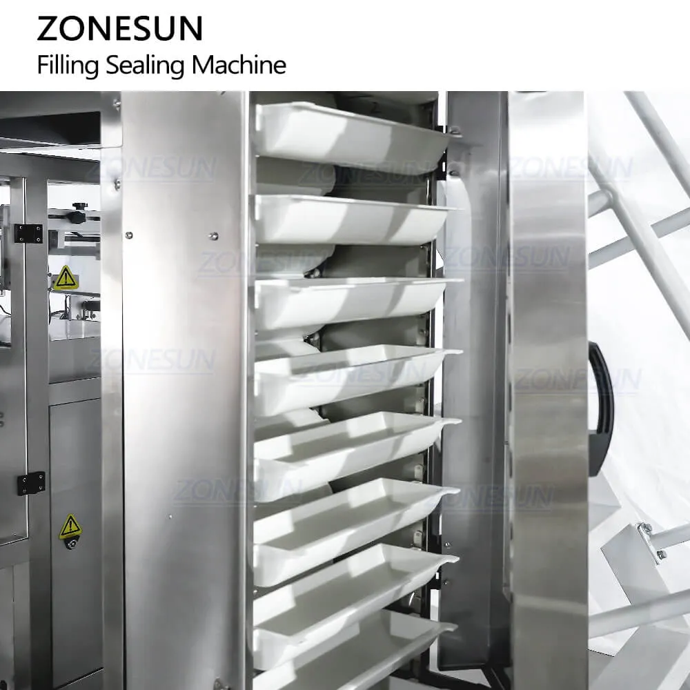 ZS-GW10 Automatic 10 Heads Biscuit Broccoli Granule Nuts Bag Vertical Form Weighing Filling Machine